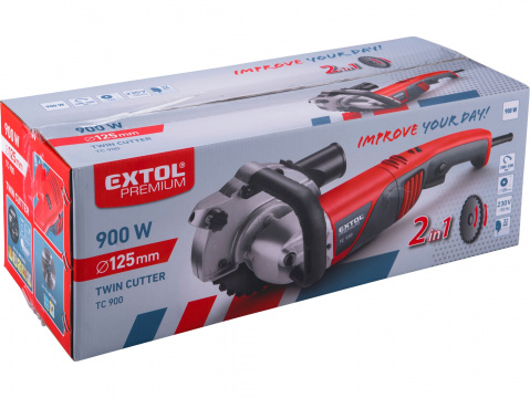 Pila dvoukotoučová protiběžná 125mm, 900W EXTOL PREMIUM