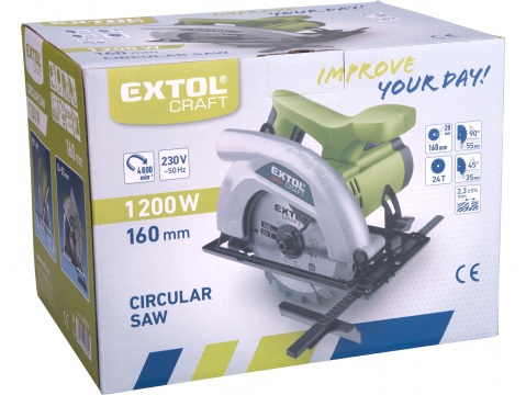Pila kotoučová Extol Craft průměr 160 mm 1200W 405224