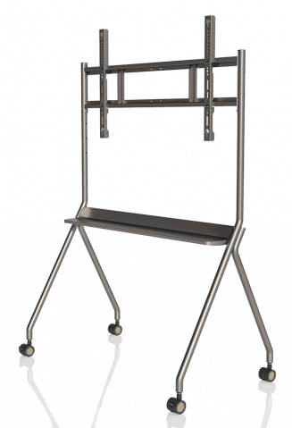 PKC-MS0A - stojanový držák, 55"-75", do 125 kg, kov, kolečka