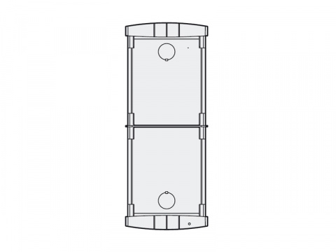 PL72 - zápustná inst. krabička 2 mod., Profilo