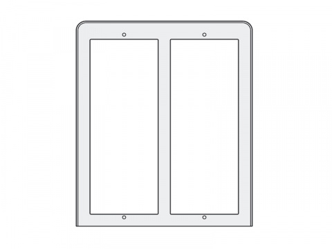 PL84 - stříška proti dešti 2x2moduly, Profilo