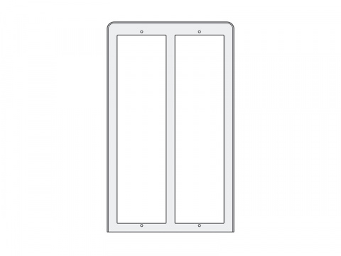 PL86 - stříška proti dešti 3x2moduly, Profilo