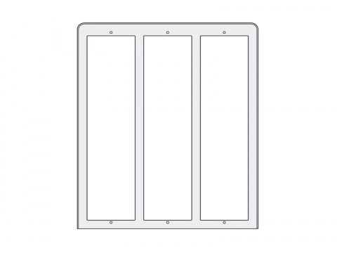 PL89 - stříška proti dešti 3x3 moduly, Profilo