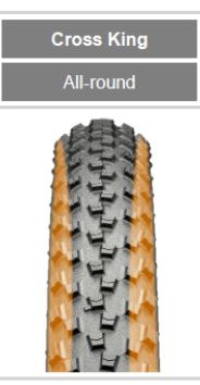 plášť Continental Cross King II Performance 26"x2.2/55-559 kevlar