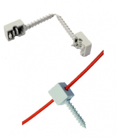 Plastový clip - plastová příchytka teplotního kabelu