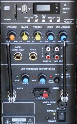 PORT12VHF-BT Ibiza bateriová reprosoustava