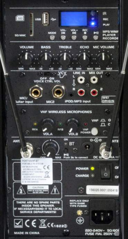 PORT12VHF-BT Ibiza bateriová reprosoustava