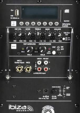 PORT15VHF-MKII Ibiza bateriová reprosoustava
