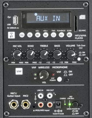 PORT8VHF-MKII Ibiza bateriová reprosoustava