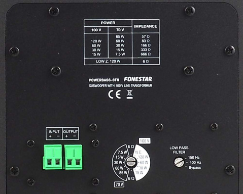 Powerbass-8TN FONESTAR subwoofer
