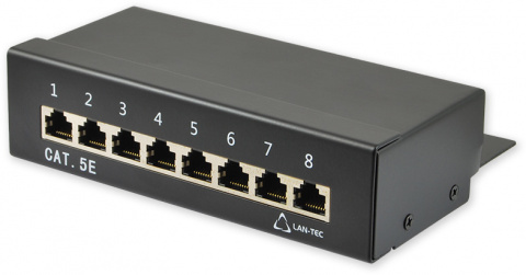 PP-024 8P/C5E/S - patch panel, 8x RJ45 CAT5E STP