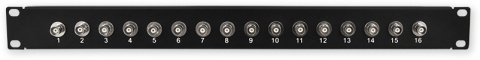 PP-146 16P/BNC - 19" patch panel, 1U, 16x spojka BNC
