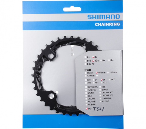 převodník 36z Shimano Deore FC-T521 3x10 4 díry