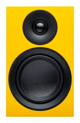 Pro-Ject Speaker Box 5 E Carbon - 2-pásmová regálová reprosoustava - satin yellow