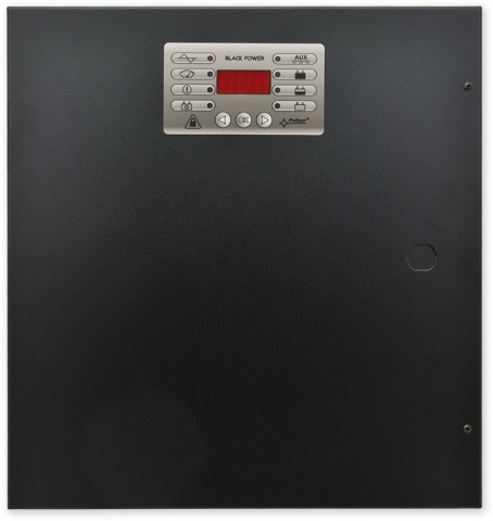 PS-BOX-13V5A18Ah+LCD - zálohovaný zdroj v boxu s detekcí poruch, cert. G3