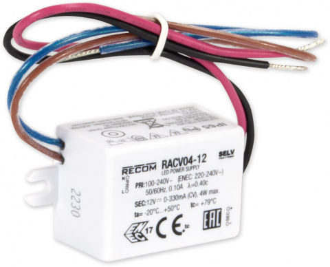 PS-MINI12V03A - miniaturní spínaný zdroj