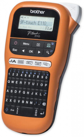 PT-E110VP s kufrem - tiskárna štítků, max. šířka štítků 12 mm, USB