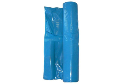 Pytel na odpad 70x110 cm, 120 l, 80 mikronů, LDPE, modrý, 15 ks