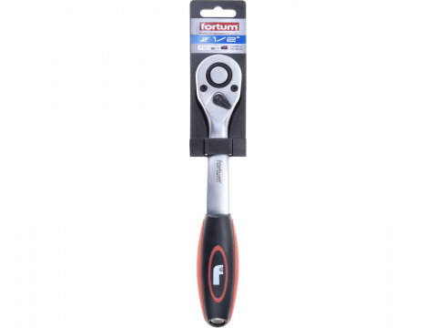 ráčna Mechanic, 1/2", L 253mm, 72 zubů, CrV/S2, FORTUM
