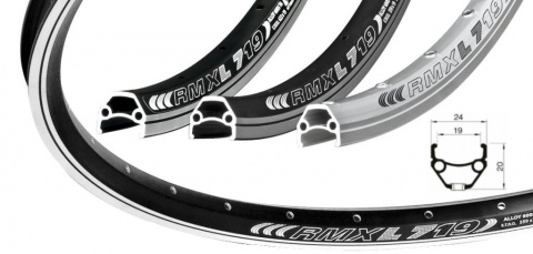 ráfek REMERX DRAGON 719 DISC 584x19 32děr černý nýt