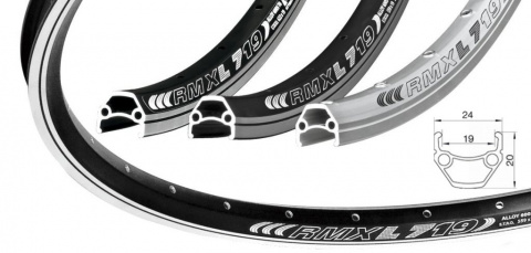 ráfek REMERX DRAGON 719 V-brake 622x19 32děr stříbrný