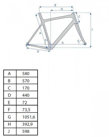 rám gravel Al surový povrch L 58cm