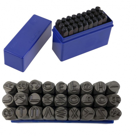 razící matrice, raznice - písmena, abeceda velikost 10 mm, TRIUMF