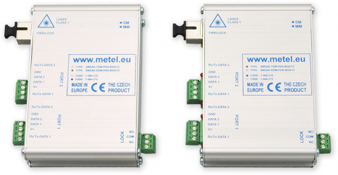 RDW/TDW-S-4C-BOX - optický převodník BUS JABLOTRON - MM/SM-SC