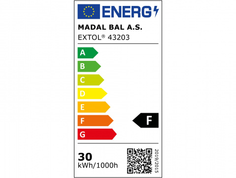 Reflektor LED 30 W s konzolí bílý Extol