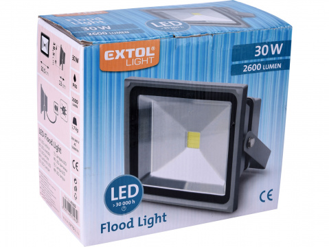 Reflektor LED 30 W s konzolí bílý Extol