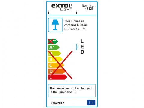 Reflektor LED 700 / 1400 lm dobíjecí s akumulátorem a se stojánkem Extol
