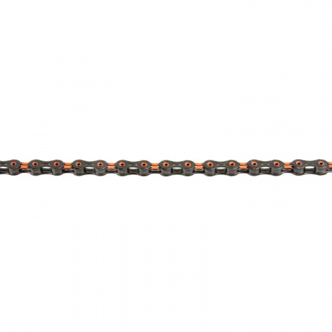 řetěz KMC DLC11 oranžovo-černý 118čl. BOX