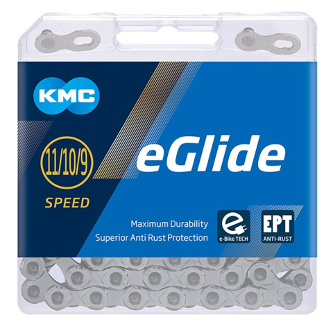 řetěz KMC e-Glide EPT Cues stříbrný 132čl. BOX