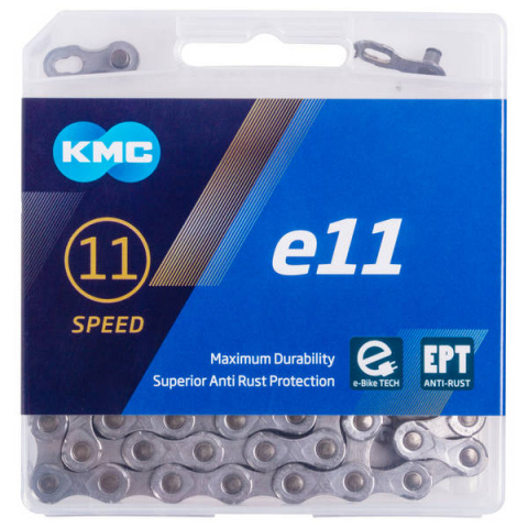 řetěz KMC E11EPT stříbrný 118čl. BOX