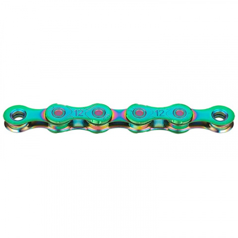 řetěz KMC X12 WAXED aurora green 126čl. BOX