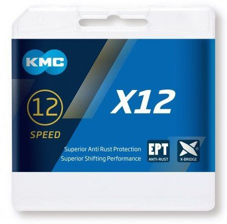 řetěz KMC X12EPT stříbrný 126čl. BOX