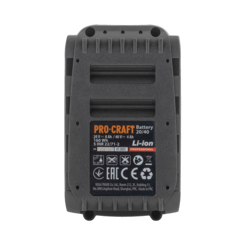 Sada aku baterie Procraft 20/40  + nabíječka Procraft 40/2 | S20-40/40-2