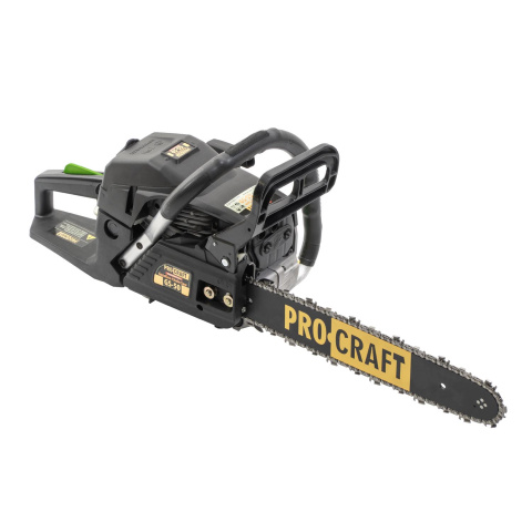 Sada benzínová řetězová pila Procraft GS-50/2, ochranné brýle a 3 páry pracovních rukavic GL-CPU9 | SGS-50-2/GL-CPU9/1E40F-SG/Y