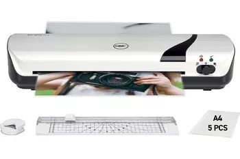 Sada Laminátor A4, GBC Inspire+A4, 4v1, s řezačkou, zaoblovačem, 5 laminovacích sáčků 2x75 mikronů,