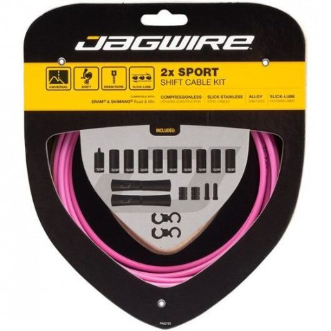 sada lanko+bowden Jagwire 2x Sport Shift Kit černá