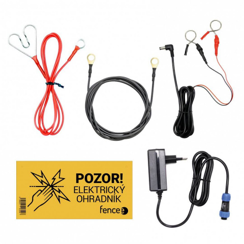 Sada ohradníku s vyztuženou elektrickou sítí pro ovce a kozy 90 cm – kombinovaný DUO zdroj 5 J