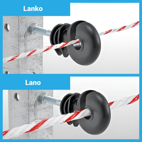 Sada pro elektrický ohradník kruhové izolátory M6 s objímkou - 25 ks