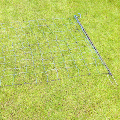 Sada pro elektrický ohradník s modrou sítí 120 cm proti vlkům + síťový zdroj s vysokým napětím