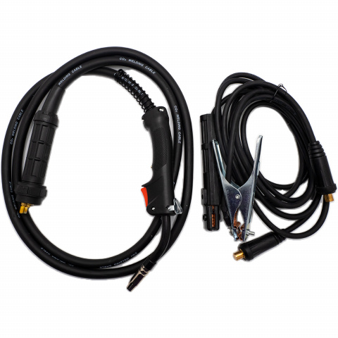 Sada svářecí poloautomatický invertor SPI-320 s úhlovou bruskou PW2450 + drát FW81 + kukla + magnet | SSPI-320/PW2450/SPH90