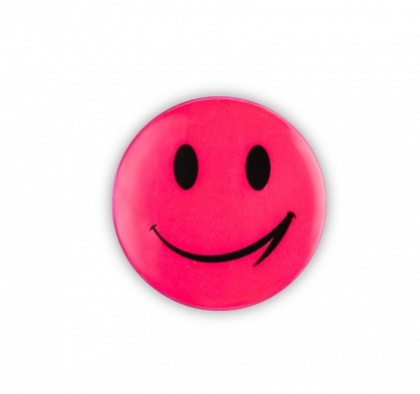 samolepka reflexní smajlík růžový