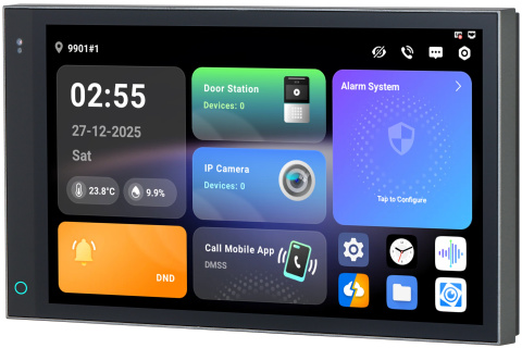 SCP3022A-B-S - 7" SIP monitor, Android 14,  RJ-45 a 2 vodičový systém, Wi-Fi 2,4 GHz