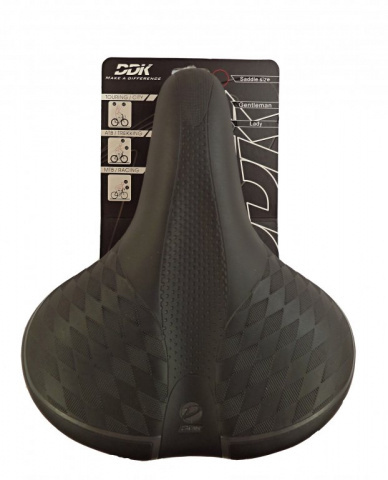sedlo DDK D2510 Comfort Artwork černé s elastomery
