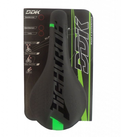 sedlo DDK D2605 černo-zelené