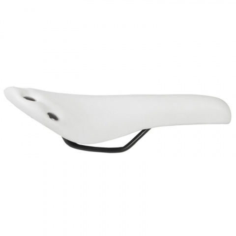 sedlo M-Wave retro nýty bílé