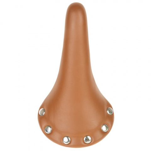 sedlo M-Wave retro nýty hnědé